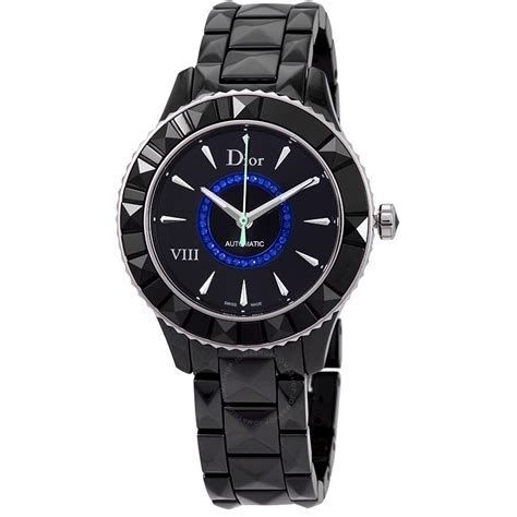 Women's Dior VIII Ceramic Black Dial Watch 